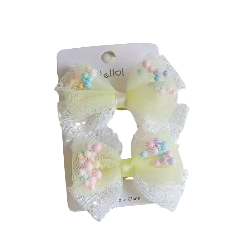 yellow bow set
