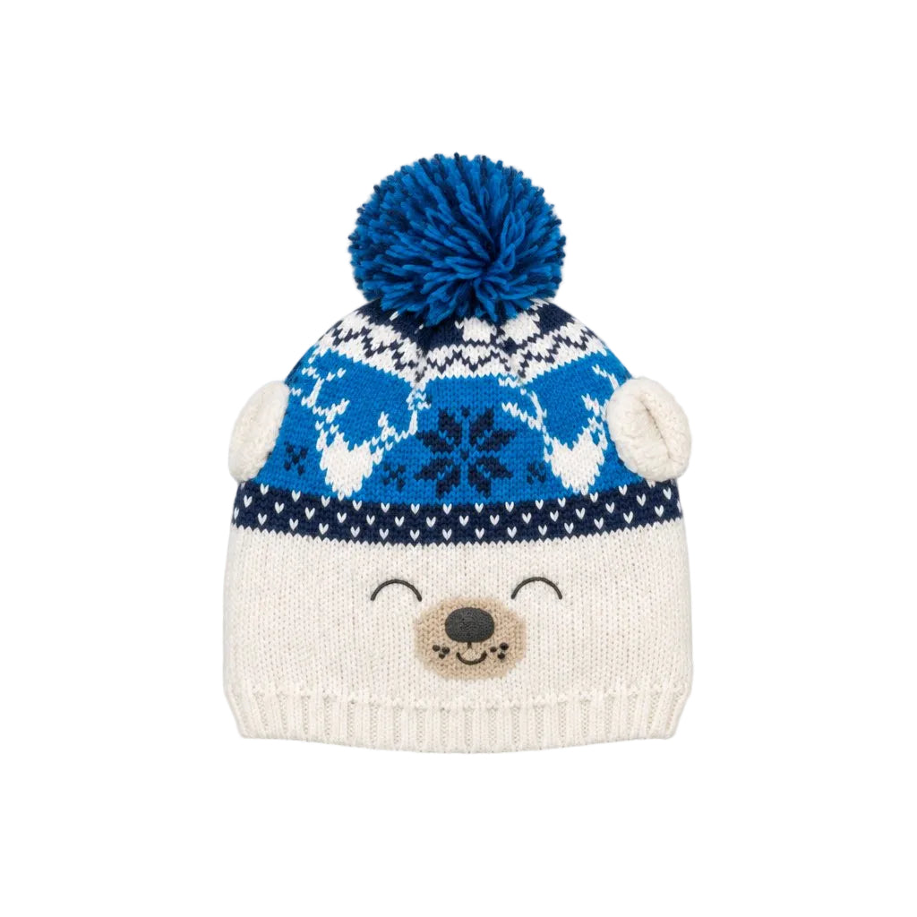Baby Boys Winter Warm Cute Knit Hat Style with 3D Ears 
