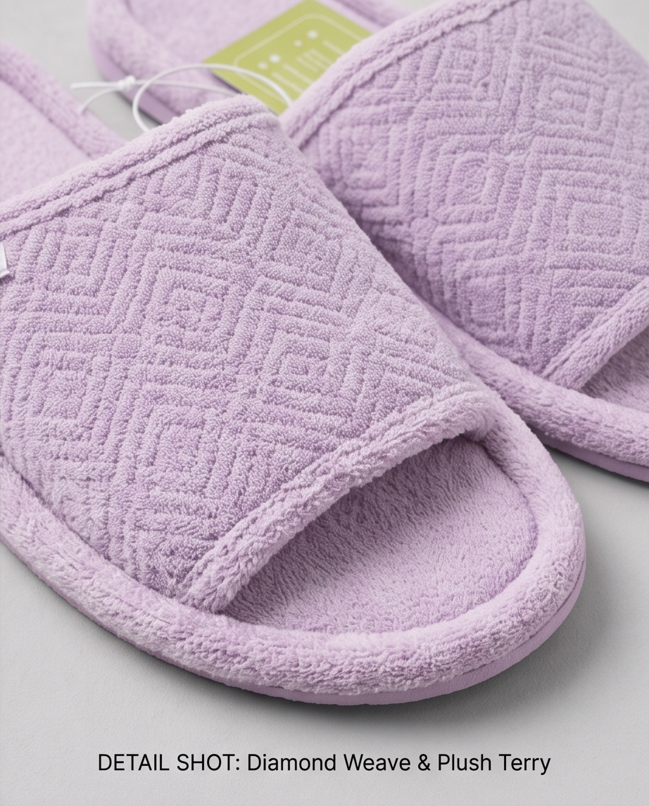 Ultraideas Purple Women Soft Slippers Size 7-8