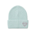 Sky Blue Crystal Heart Logo Beanie