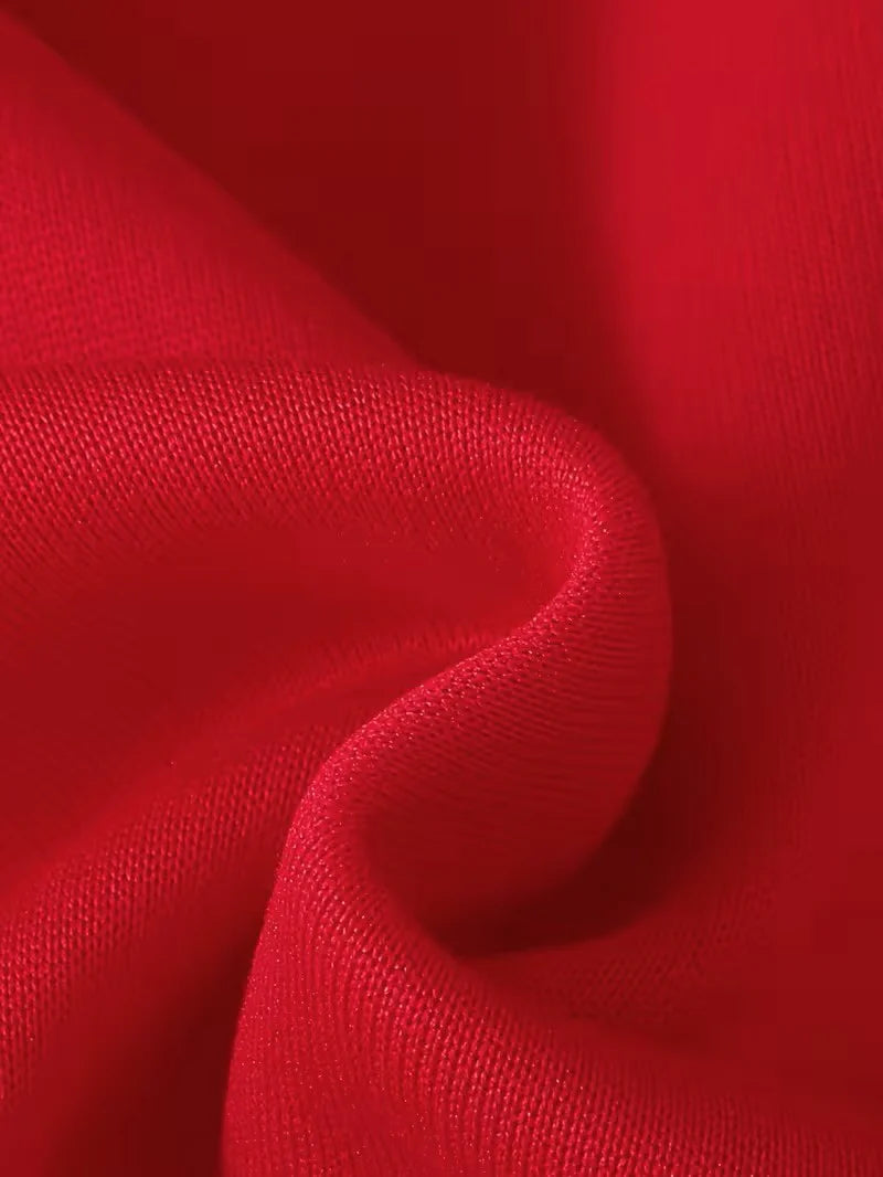 Close-up of red fabric with a soft texture