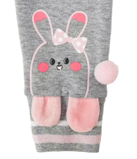 4T Bunny Decor Pants for Cute and Comfy Playtime