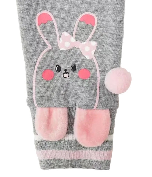 4T Bunny Decor Pants for Cute and Comfy Playtime