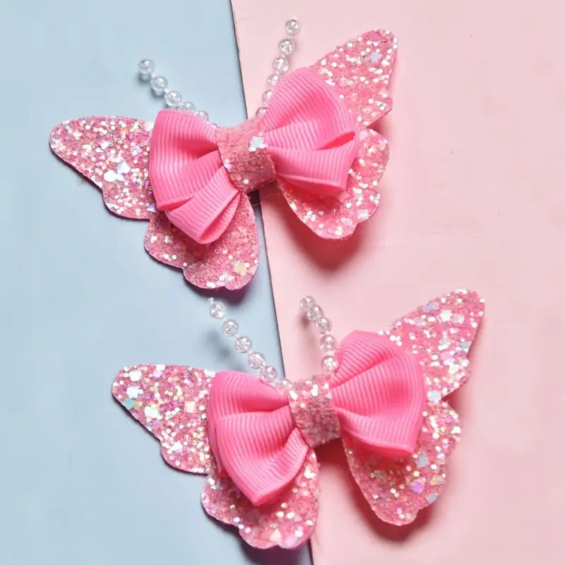 Sparkling Butterfly Hair Clips for Kids - Cute Style