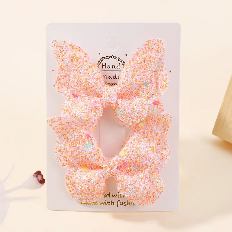 Sparkling Butterfly Hair Clips for Kids - Cute Style