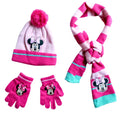 Minnie Mouse Hat Gloves Scar Set for Disney Lovers