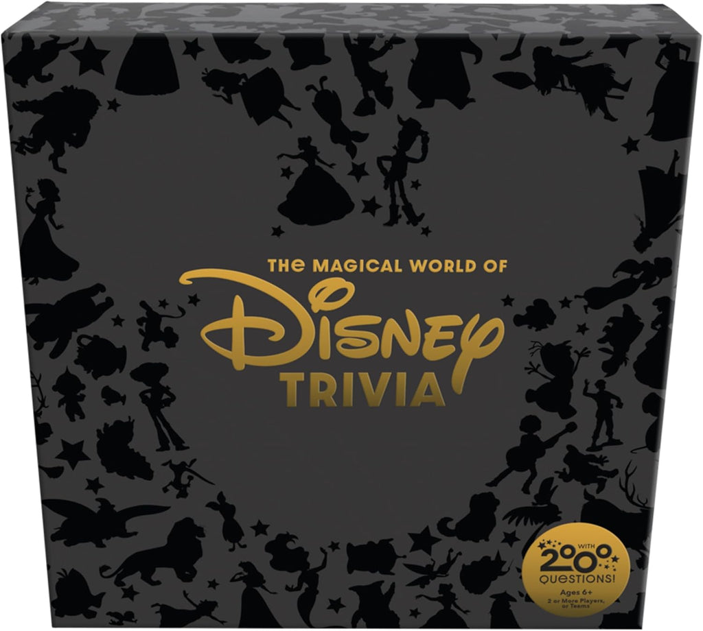 The Magical World of Disney Trivia Games – Board Games for Family Night, Multi-Player, Family Travel Games, Disney Toys, Ages 6+