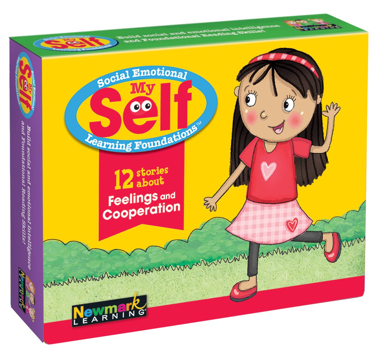 Book box for 'My Self' series on social emotional learning with a cartoon character on a yellow background