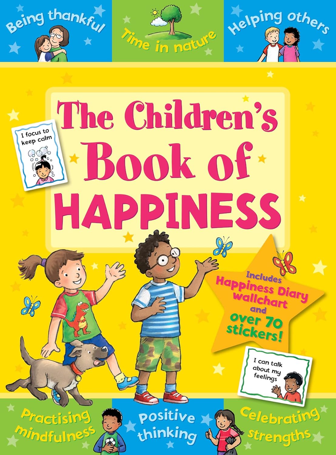 Children's book of happiness with colorful cover and illustrations
