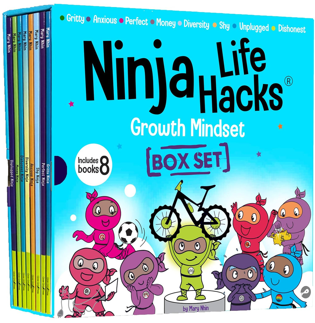 Ninja Life Hacks Growth Mindset 8 Book Box Set