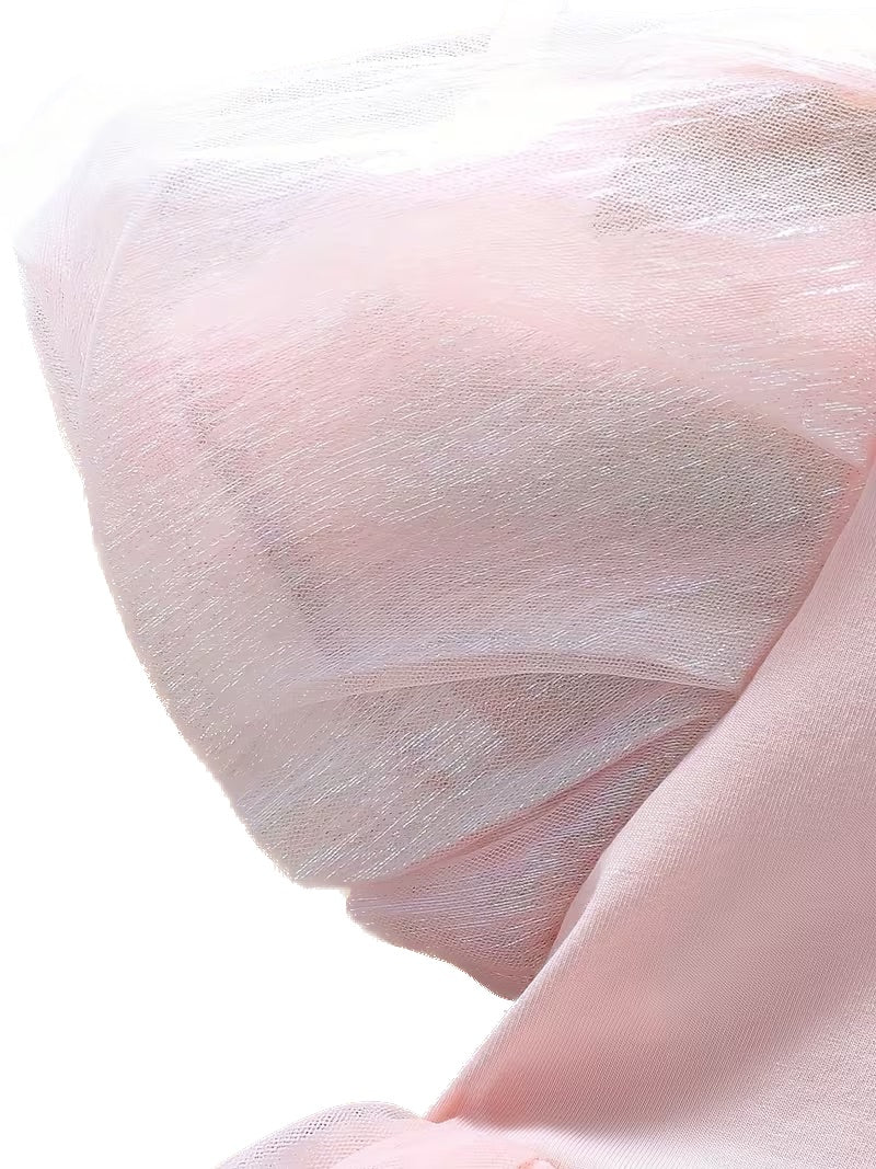 Close-up of a pink fabric texture