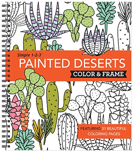 Color & Frame - Painted Deserts: 31 Creative Pages