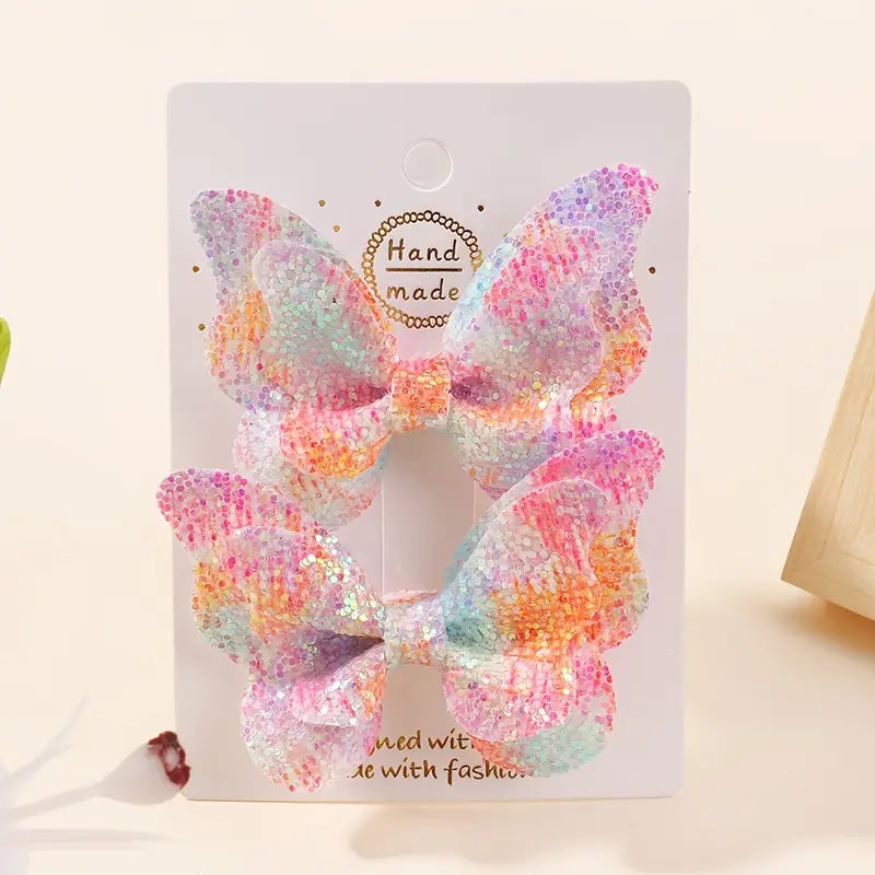 Sparkling Butterfly Hair Clips for Kids - Cute Style
