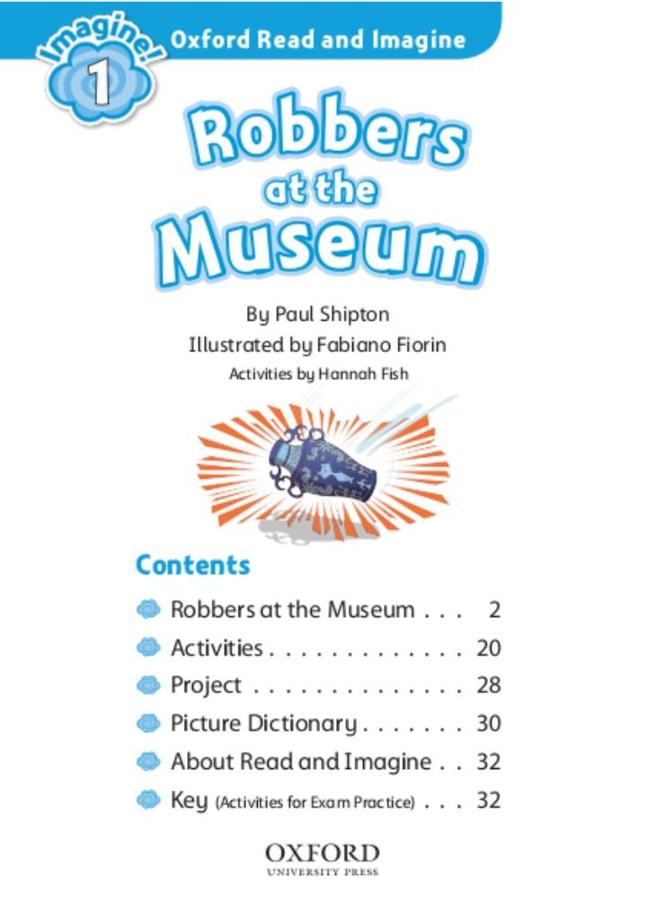 Book cover of 'Robbers at the Museum' from Oxford Read and Imagine series