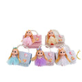 Adorable Pearl Handle Children's Square Shoulder Bag Cartoon Doll Girls Clutch Purse Handbags Princess Accessories Chain Crossbody Bag