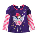 Children's long-sleeve shirt with fairy design on a white background