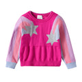  Pink Star Striped Pullover Knitwear Cotton Sweater