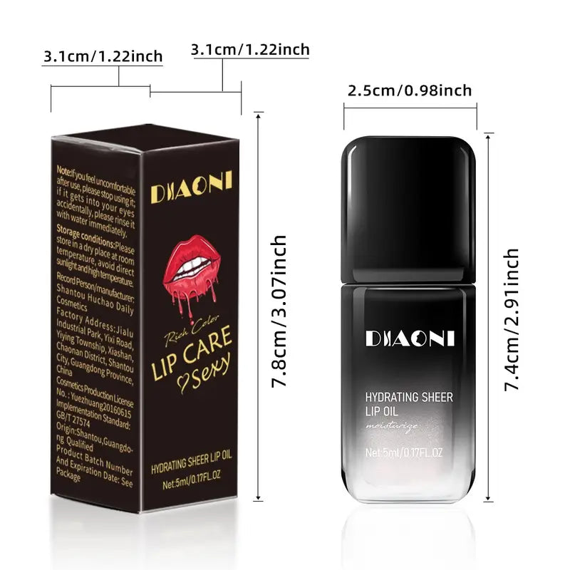 Plumping Lip Oil Gloss for Radiant, Moisturized Lips