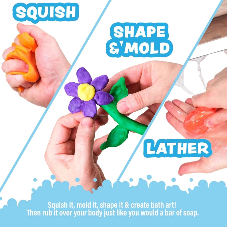 Bath Dough™ Moldable Kids Soap Bath: Fun in the Tub