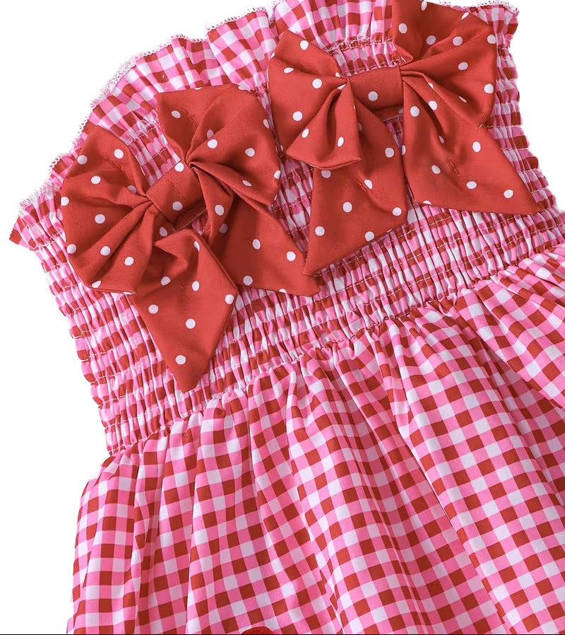 3T Cute 3D Strawberry Red Casual Dress