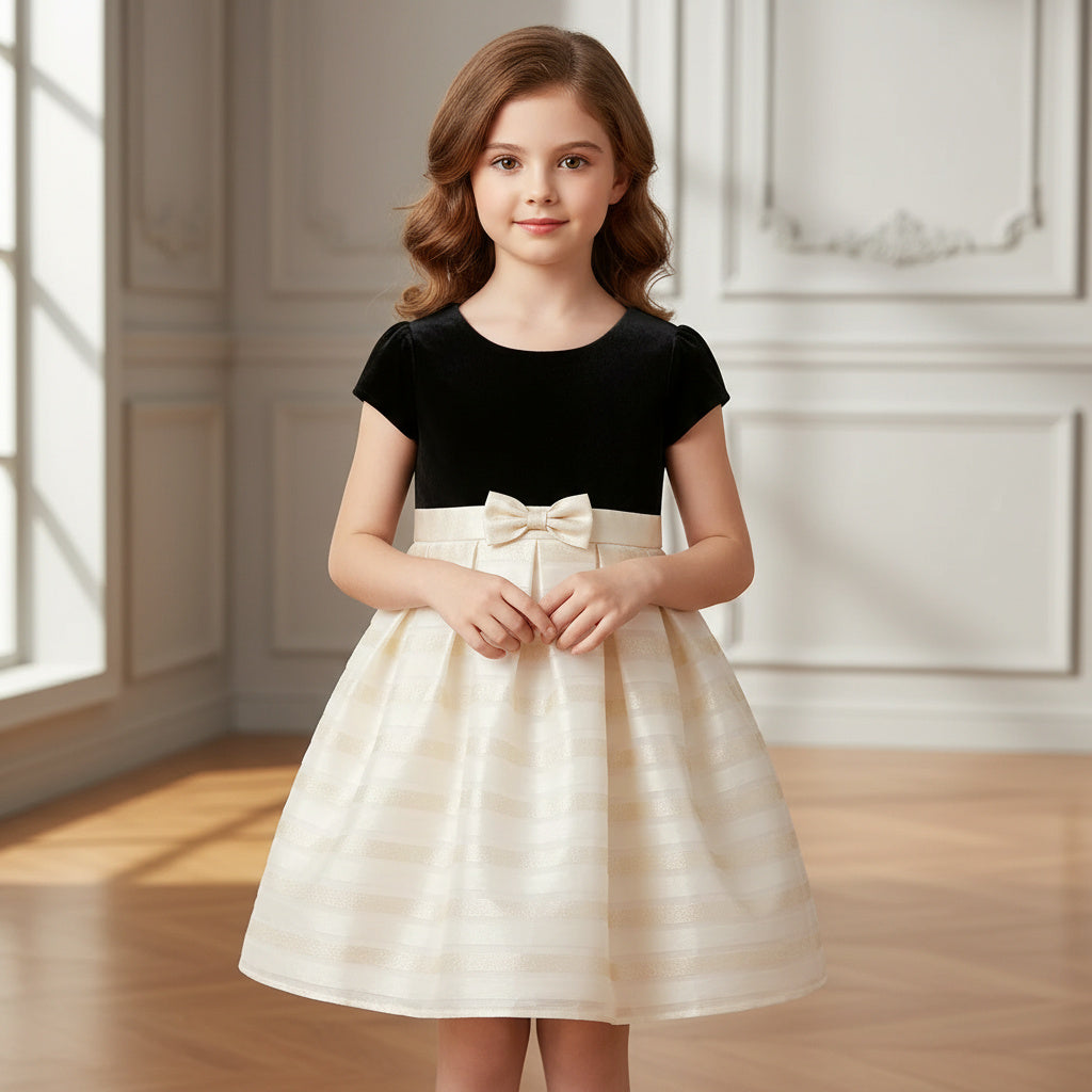 Jona Michelle White & Gold Elegant Dress Size 10 - Timeless Style