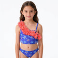 Adorable 3D Flower Decor Bikini Set For Children
