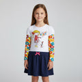 Girl 3D Bow Butterfly Cotton Dress for Everyday Fun