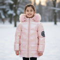 Shinny Warm Pink Winter Coat