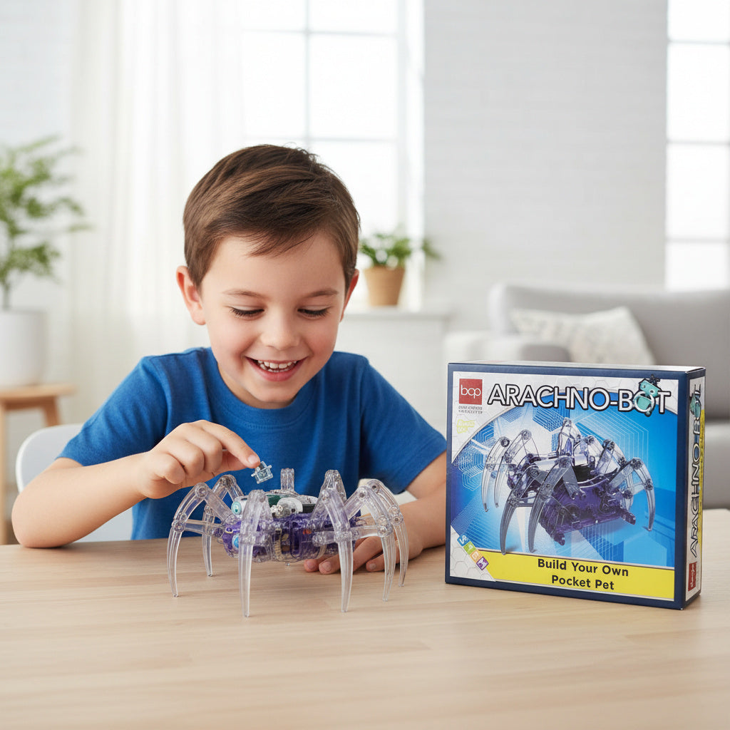 Arachno-Bot Build Your Own Pocket Pet STEM KIT for Kids