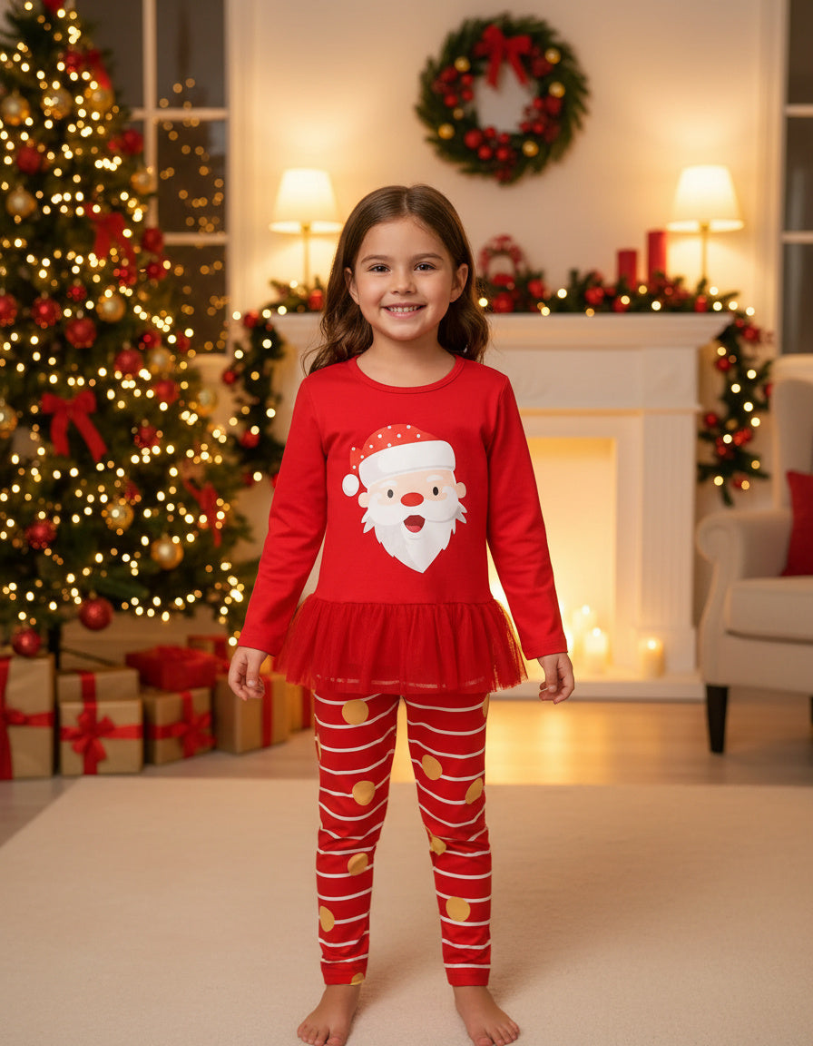 4T Santa Two-Piece Outfit for Holiday Cheer