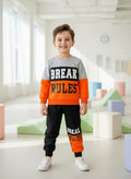 2pcs BREAK RULES Long Sleeve Sweatshirt & Pants Set