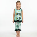 Blessed Mess Child of God Mint Color Two Piece Cotton Outift