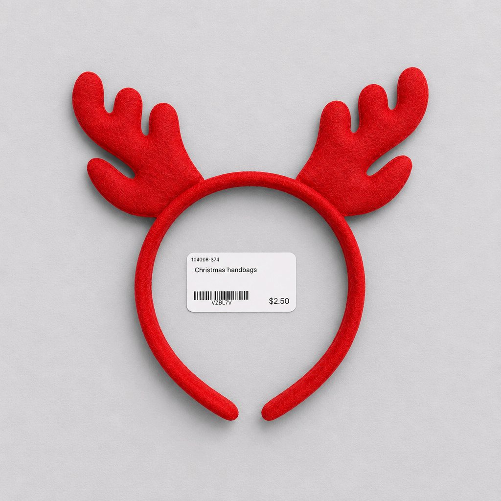 Christmas Red Reindeer Antlers Head band