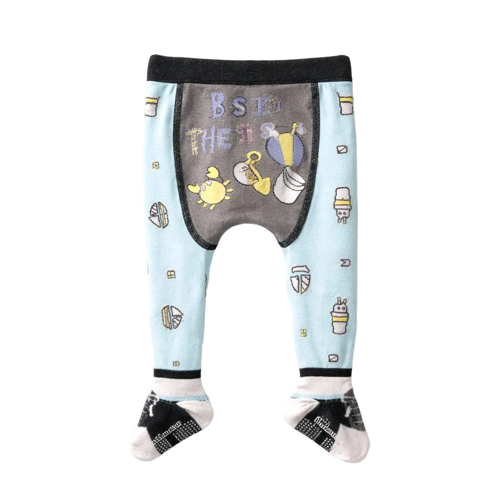 Children's leggings with cartoon design on a white background