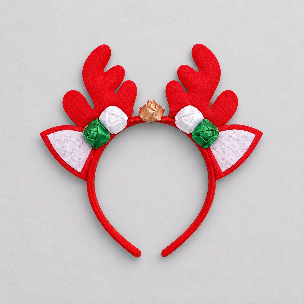 Christmas Reindeer Red Head Band