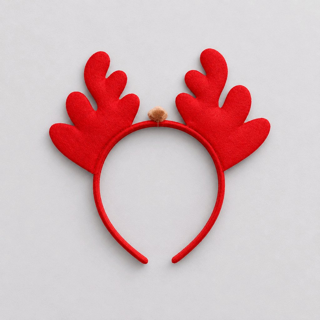 Christmas Reindeer Red Head Band