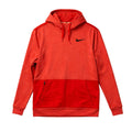 Red hoodie with Nike logo on a white background