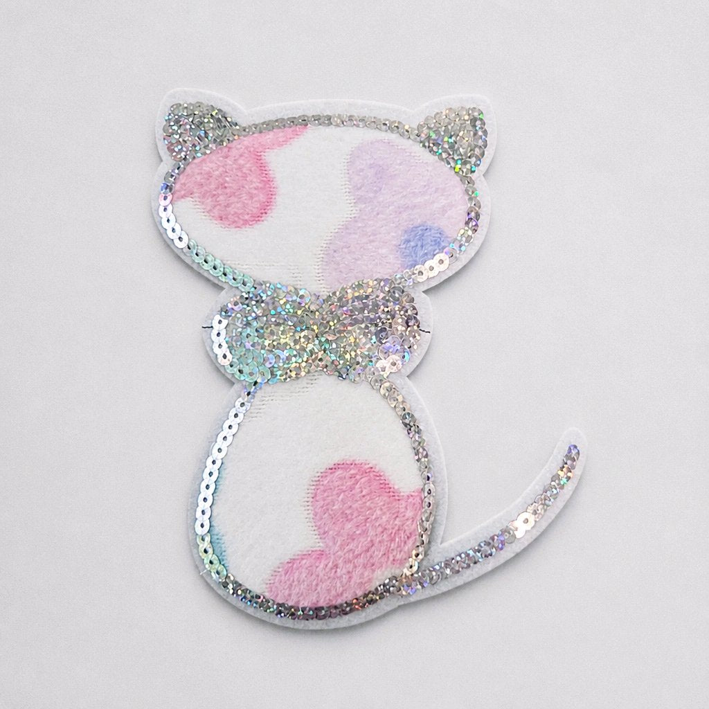 Cute Cat Sequin Fluffy Patch