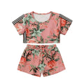 2t pink two piece outfit set