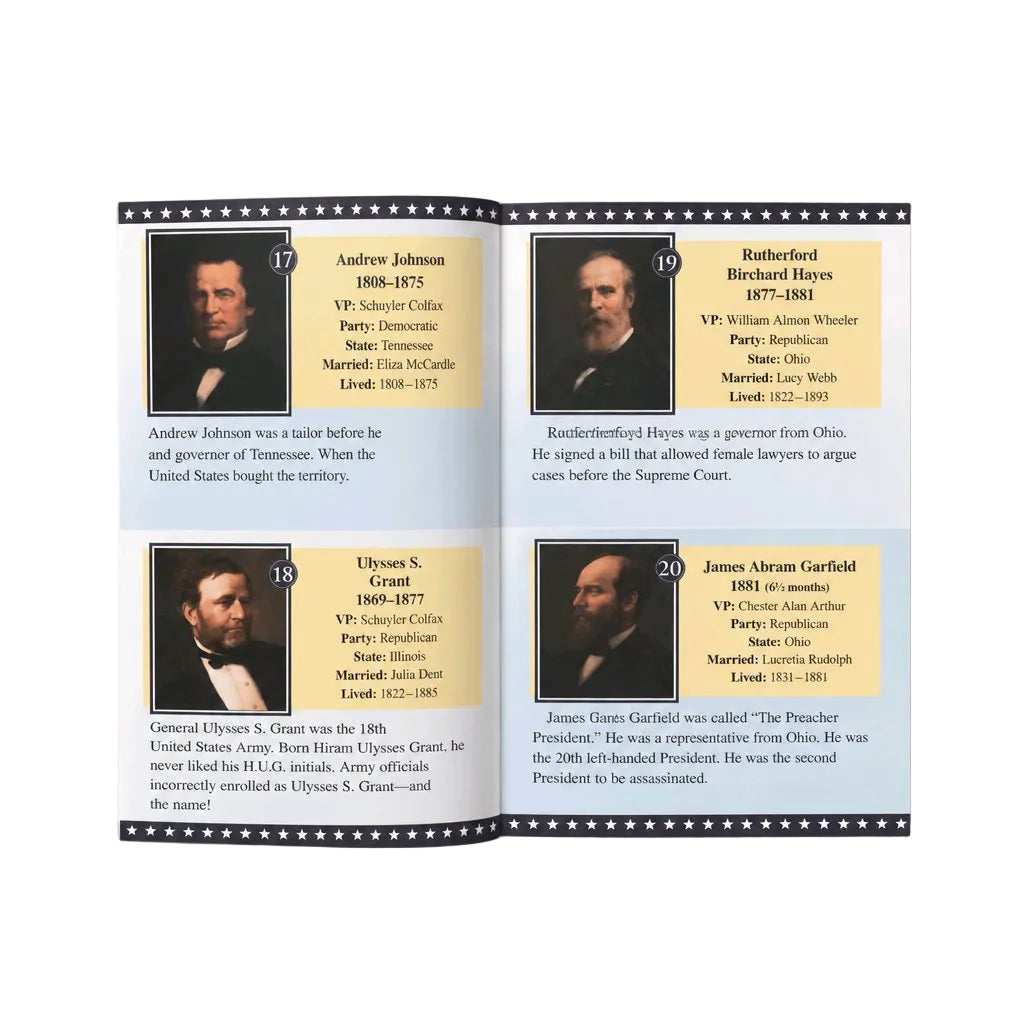 Presidents of the United States Reading Book