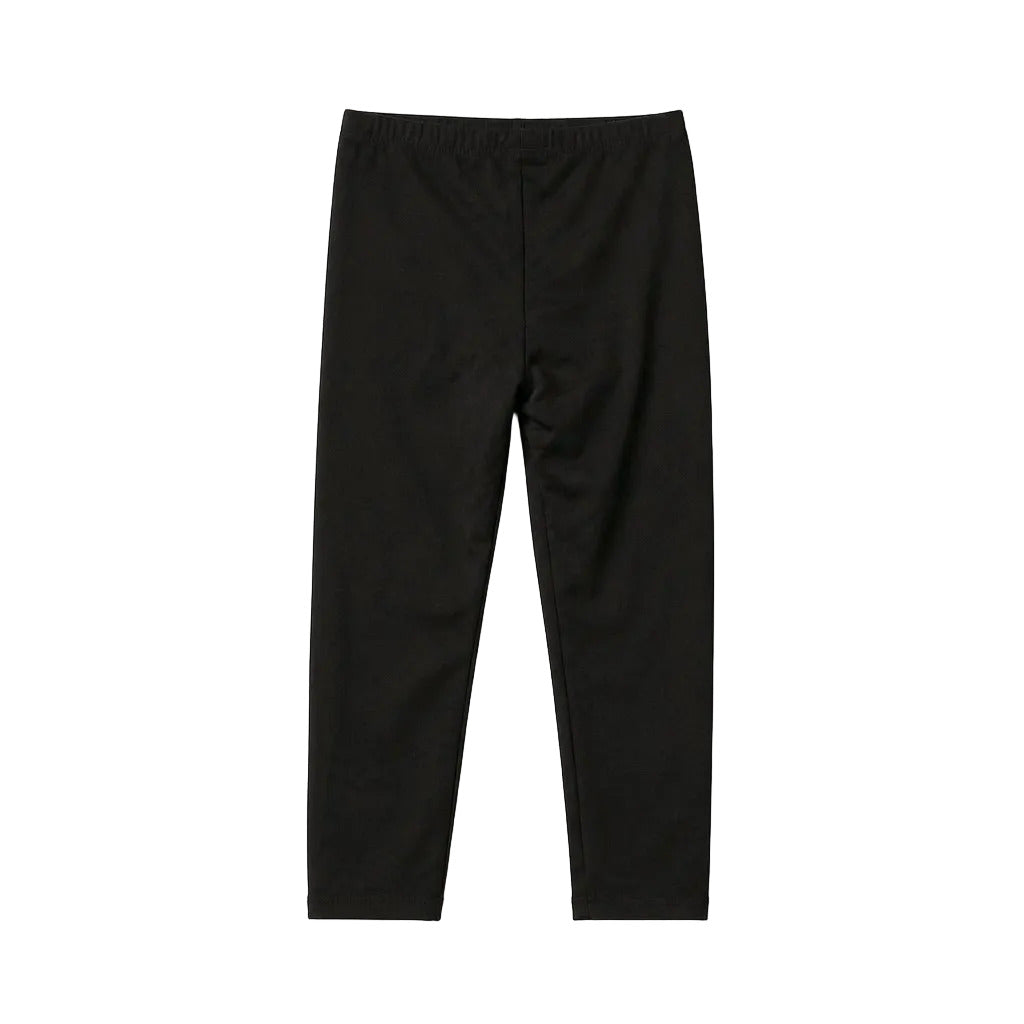 Black pants on a light gray background