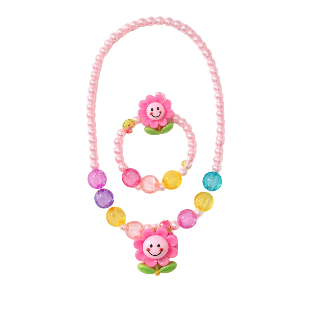 3 piece flower kids jewelry 