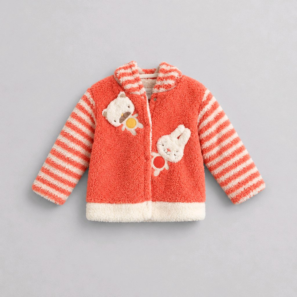 18m Thick Fleece Two Piece Set For Baby Girl