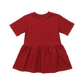 Red dress on a gray background