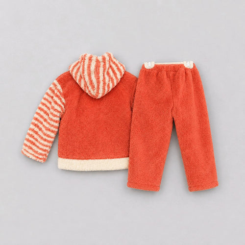18m Thick Fleece Two Piece Set For Baby Girl