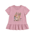 Purple Fox Cotton Short Sleeve Shirt 