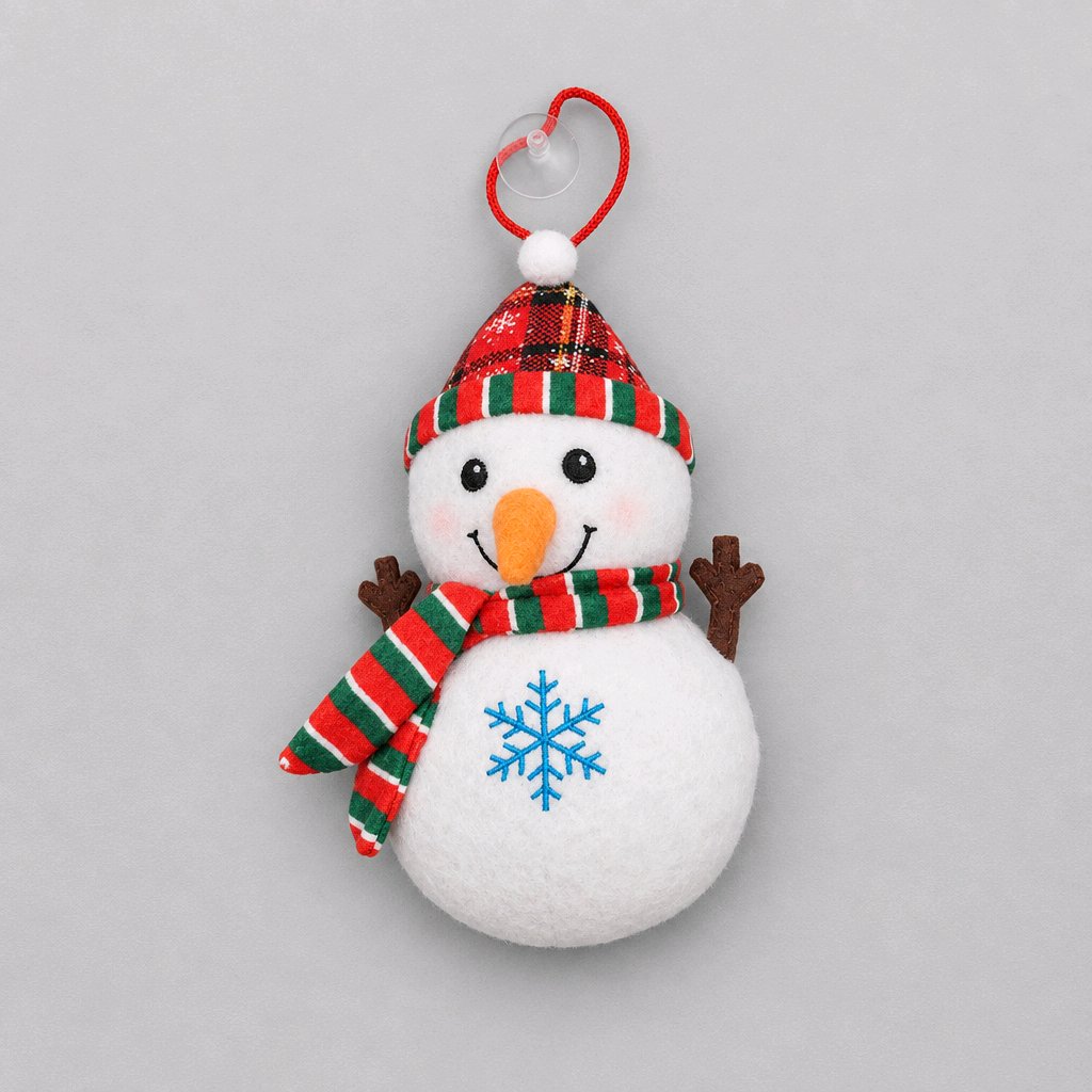 Snowman Plush with Window Attachment