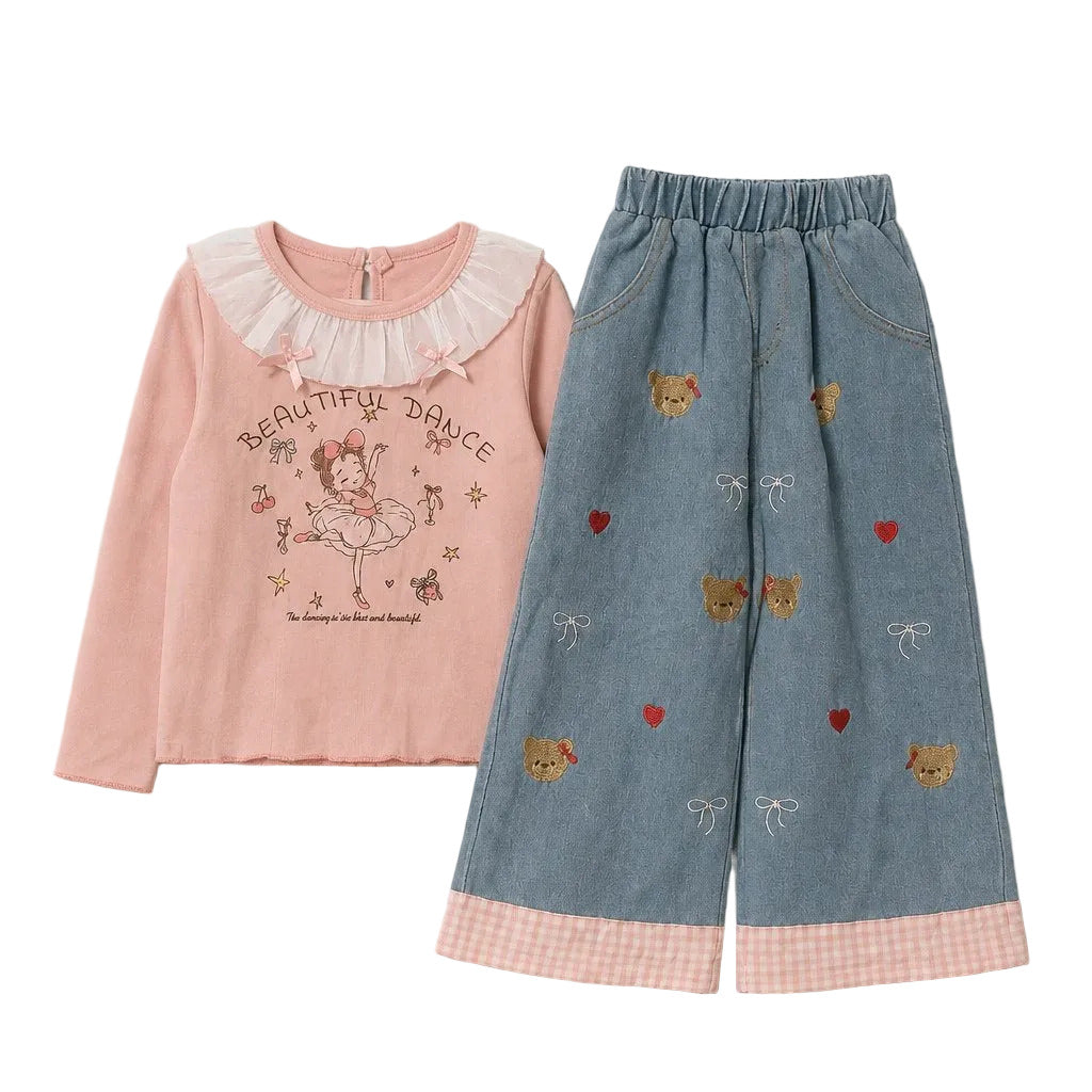Beautiful Dance Ballerina Two Piece Outfit