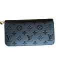 Luxury Embossed Monogram Leather Long Wallet – Fold Over – Black incudes Box
